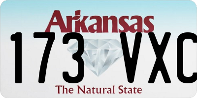 AR license plate 173VXC
