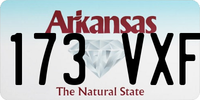 AR license plate 173VXF