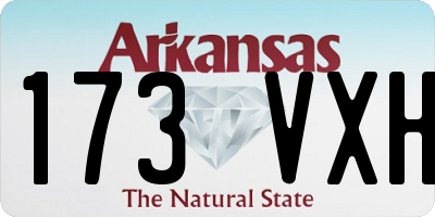 AR license plate 173VXH