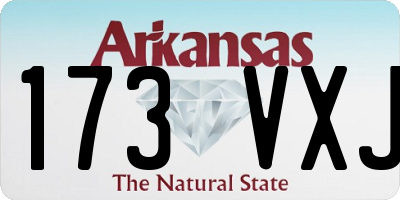 AR license plate 173VXJ