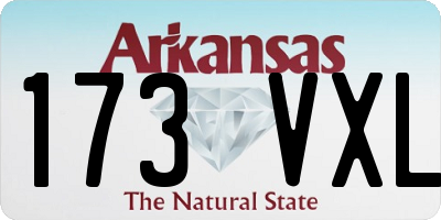 AR license plate 173VXL