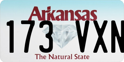 AR license plate 173VXN