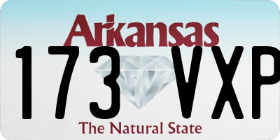 AR license plate 173VXP