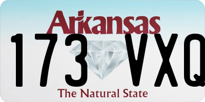AR license plate 173VXQ
