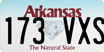 AR license plate 173VXS