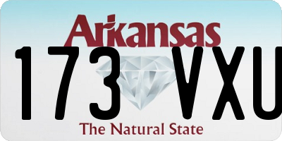 AR license plate 173VXU