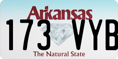 AR license plate 173VYB