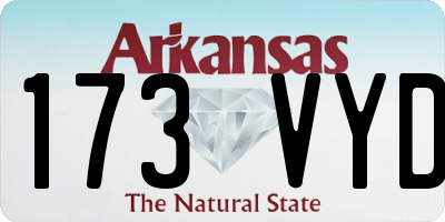 AR license plate 173VYD
