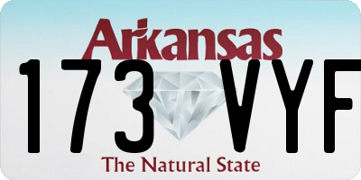 AR license plate 173VYF