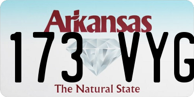 AR license plate 173VYG