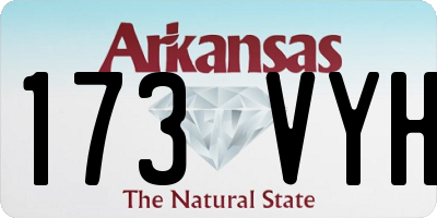 AR license plate 173VYH
