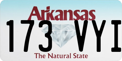 AR license plate 173VYI