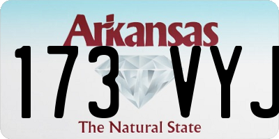 AR license plate 173VYJ