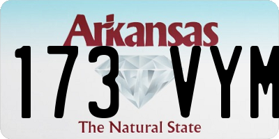 AR license plate 173VYM