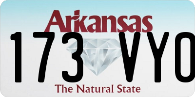 AR license plate 173VYO