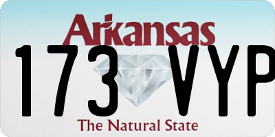 AR license plate 173VYP