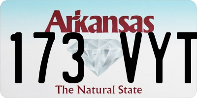 AR license plate 173VYT