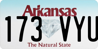 AR license plate 173VYU