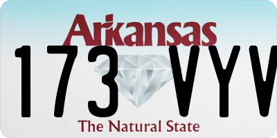 AR license plate 173VYV