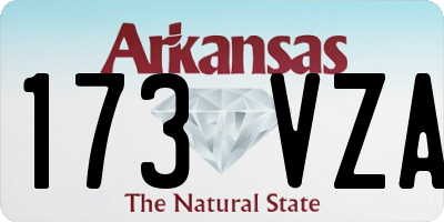 AR license plate 173VZA