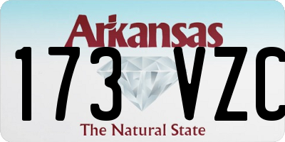 AR license plate 173VZC
