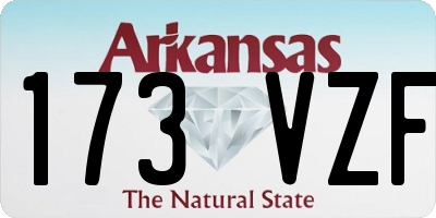AR license plate 173VZF