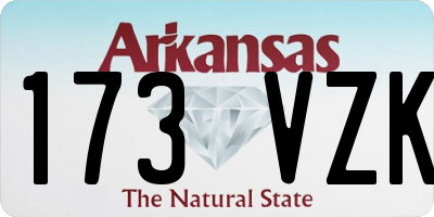 AR license plate 173VZK