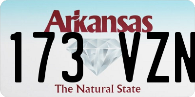 AR license plate 173VZN