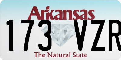 AR license plate 173VZR