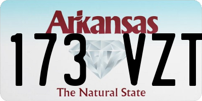 AR license plate 173VZT