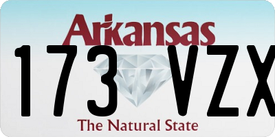 AR license plate 173VZX