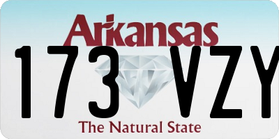 AR license plate 173VZY