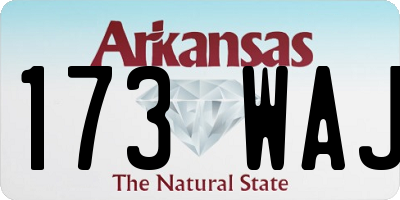 AR license plate 173WAJ