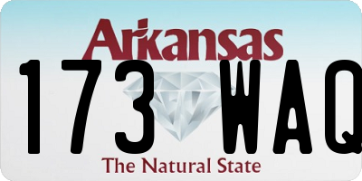 AR license plate 173WAQ