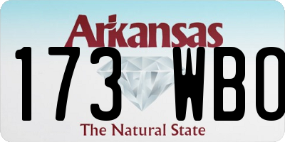 AR license plate 173WBO