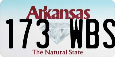 AR license plate 173WBS