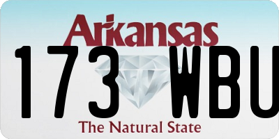 AR license plate 173WBU