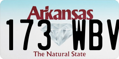 AR license plate 173WBV