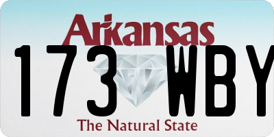 AR license plate 173WBY