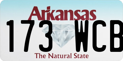 AR license plate 173WCB
