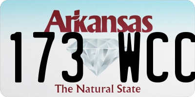 AR license plate 173WCC