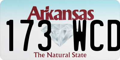 AR license plate 173WCD