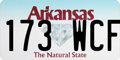 AR license plate 173WCF
