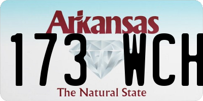 AR license plate 173WCH