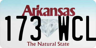 AR license plate 173WCL