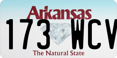 AR license plate 173WCV