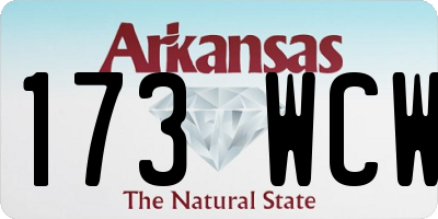 AR license plate 173WCW