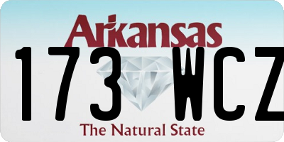 AR license plate 173WCZ