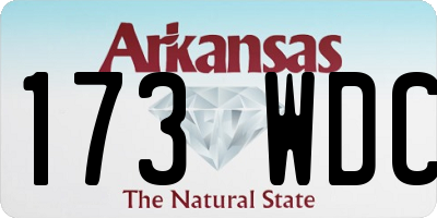 AR license plate 173WDC