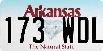 AR license plate 173WDL